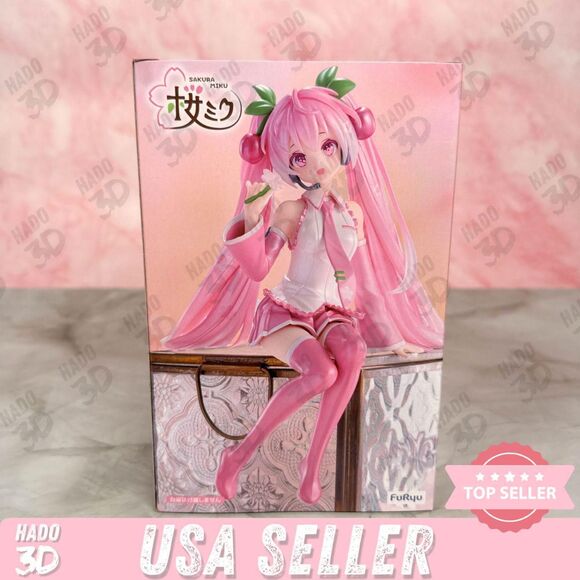 Hatsune Miku Sakura Miku Noodle Stopper Figure Pearl Color Ver. 2024 Pink Miku - Picture 1 of 8